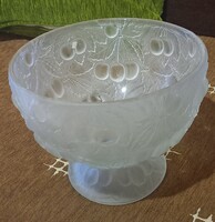 Josef Inwald „Barolac” cseresznye mintás talpas üvegtál