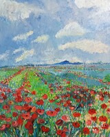 Végtelen nyár 50 x 40 cm .Varga Anikó