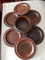 7 db skandináv / finn  Arabia Finland barna Ruska kerámia reggeliző:  6  tányér és 1  tál