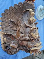 Kinai faragott fa Sárkány maszk