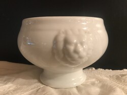 LEVESES CSÉSZE - ALKUKÉPES - 4 dl - HOLS - PORCELÁN -  HIBÁTLAN