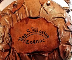 San Marino konyakos "üveg kulacs" -  zsugor bo r bevonattal