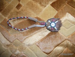 EREDETI HORTOBÁGYI RÉGI,PICI CSIKÓBŐRÖS KULACS  NEM HASZNÁLT TÖBB MINT 50 ÉVE VÁSÁROLVA A HORTOBÁGYI