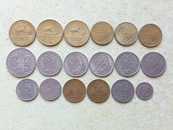 Görögország 18 db Különböző Érme 50 Lepta 2,5,10,20,50 Drachma Drakma 1962-1998