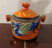 Kézzel festett japán Satsuma cukortartó