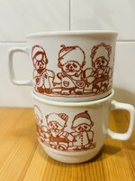 Extra ritka Zsolnay Moncsicsi-s bögrék