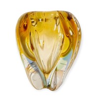 RITKA! Vintage üveg váza , Hana Machovska , Mstišov Moser Csehszlovákia 1960-as évek