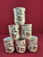 Zsolnay pillangó mintás boros poharak