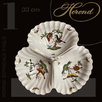 Herendi Rothschild mintás kézzel festett hármas kínáló tál