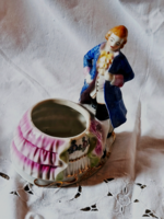 Vintage,  Foreign rokokó figurális cukorka tartó