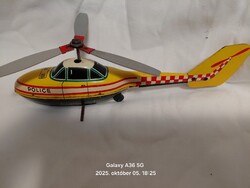 Police helikopter retro fémjáték