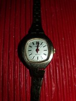Vintage CCCP orosz CSAJKA - CSAJKA  aranyozott női karóra gyári dobozával vadi új elemmel MŰKÖDIK