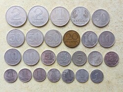 Németország NDK 25 db Különböző Érme 1,5,10,20,50 Pfennig 1,2 Marka Márka 1948-1982