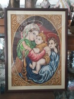 Hollóházi Religious Gobelin Icon, 62 x 47 cm
