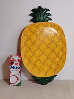 Design faragott fa ananász tálca ALKUDHATÓ