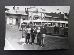 Régi fotó Siófok autóbusz állomás MÁVAUT busszal 1960-as évek