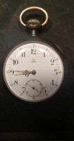 Omega Watch & Co. Cal.18 LPB Fegyverfém zsebóra.1900 – 1910 - es évekből. Működési videóval!