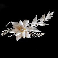 Ékszerek-hajdíszek, hajcsatok: Esküvői, menyasszonyi, alkalmi hajdísz dip art technikával S-H-FÉ30-2