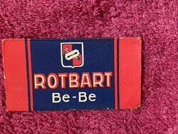 ROTBART Be-Be márkájú,retro borotvapenge,zsilett. Eredeti csomagolásban,fellelt állapotban.