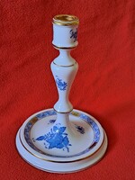 Ritka! Herendi kék Apponyi mintás gyertyatartó