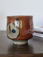 Régi keleti kőkerámia teás csésze- vélhetően Shoji  Hamada munkája (60-as/70-es évek)