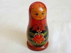 Matrijoska baba ritka csak egy darabos Matryoshka fa retro Matrioska Matrjoska 8cm