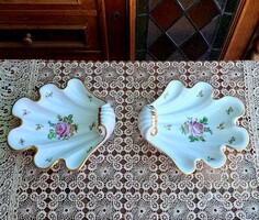 HERENDI BÉCSI RÓZSÁS KAGYLÓ KINÁLÓ PÁRBAN