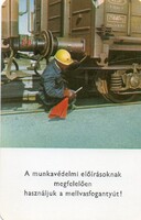 Kártyanaptár: Munkavédelem.