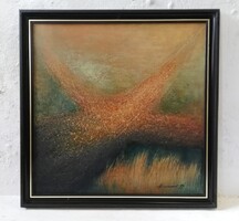 Gyurkovics Hunor (1941-) - Travels '99 (70x70cm)