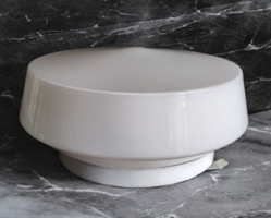 Bauhaus art-deco mennyezeti lámpa tejüveg búrával . ALKUDHATÓ