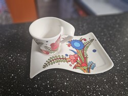 Villeroy & Boch New Wave Caffè – “Red Bird” eszpresszós csésze alátéttel