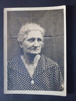 Régi fotó Idős asszony portréja, Amerikába kivándorolt magyar család emléke 1930–40-es évek