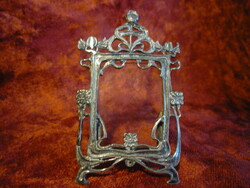 Ezüst  kis méretű  fénykép tartó, fotó keret 2110 14 /5