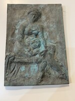 Kaubek péter Bronz falikép