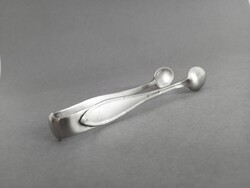 Argentor Wien szecessziós/art-deco ezüstözött cukorcsipesz 1900 körül