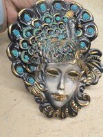 Porcelán karneváli álarc, falidísz  eladó!