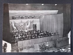 Szocialista kori párt- vagy szakszervezeti kongresszus a vörös csillag alatt, 1950–60-as évek