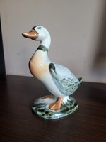 Régi Kerámia Gácsér Szobor – Természetes Színű, Kézzel Festett Dekoráció