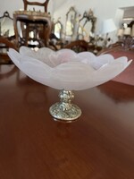 Muranoi üveg tál fém lábon