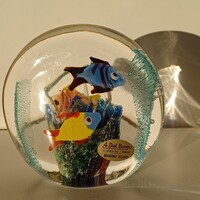 Muránói halas üveg, levélnehezék