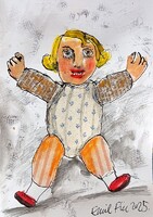 Für Emil: Gólem Dolly - eredeti grafika 2025-ből!