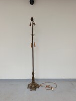 Antik állólámpa patinás bronzírozott réz és bronz öntvény álló lámpa búra nélkül 510 5445