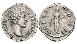 Marcus Aurelius Caesar 139/161-180 Denar, Rome, Fides, Római Birodalom