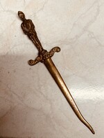 Régi Antik Réz Levélnyitó/levélbontó kés