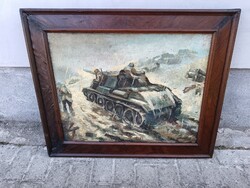 Háború hősei-olaj vásznon