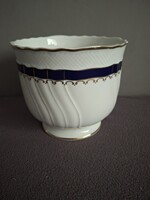 Hollóházi kék rózsa kaspó