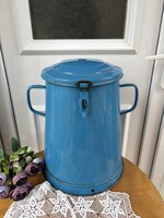 Szép állapotú 20 literes kék Csepel  Zománcos Zománcozott zsírosbödön bödön Vendő Falusi paraszti