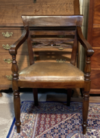 Mahagóni angol Regency iróasztal karosszék