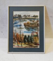 PETKES JÓZSEF (1928-2016) - KILÁTÁS AZ ABLAKON '98