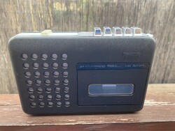 PHILIPS N2211 elektret mikrofon automatikus kazettás magnó - régi, retró